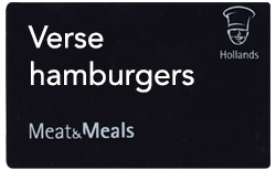 Verse hamburgers kaarten