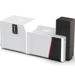 cardtho nederland kaartprinter evolis primacy2 met feeder en laminator zijkant