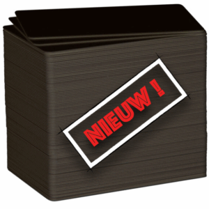 rPETG (recycled PETG) Mat Zwart - 100 kaarten - C3501/100