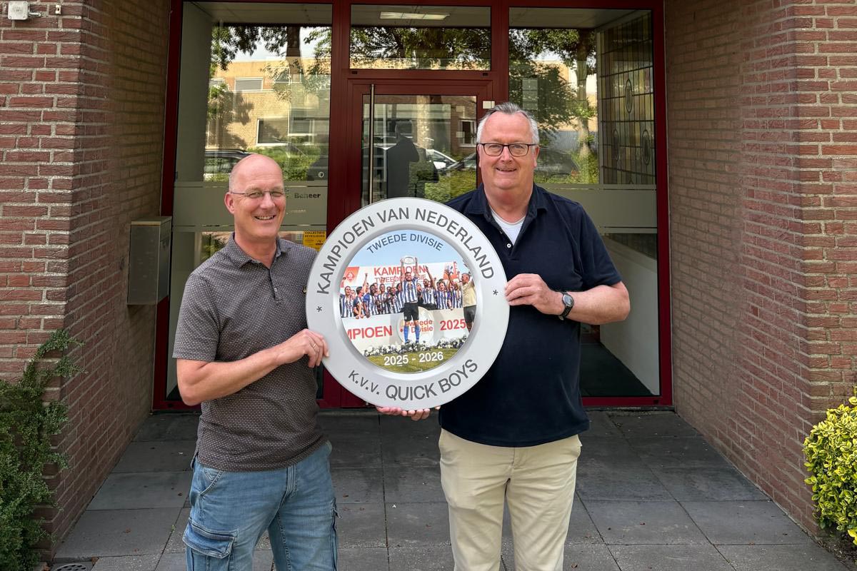 Cardtho feliciteert Quick Boys met het kampioenschap!